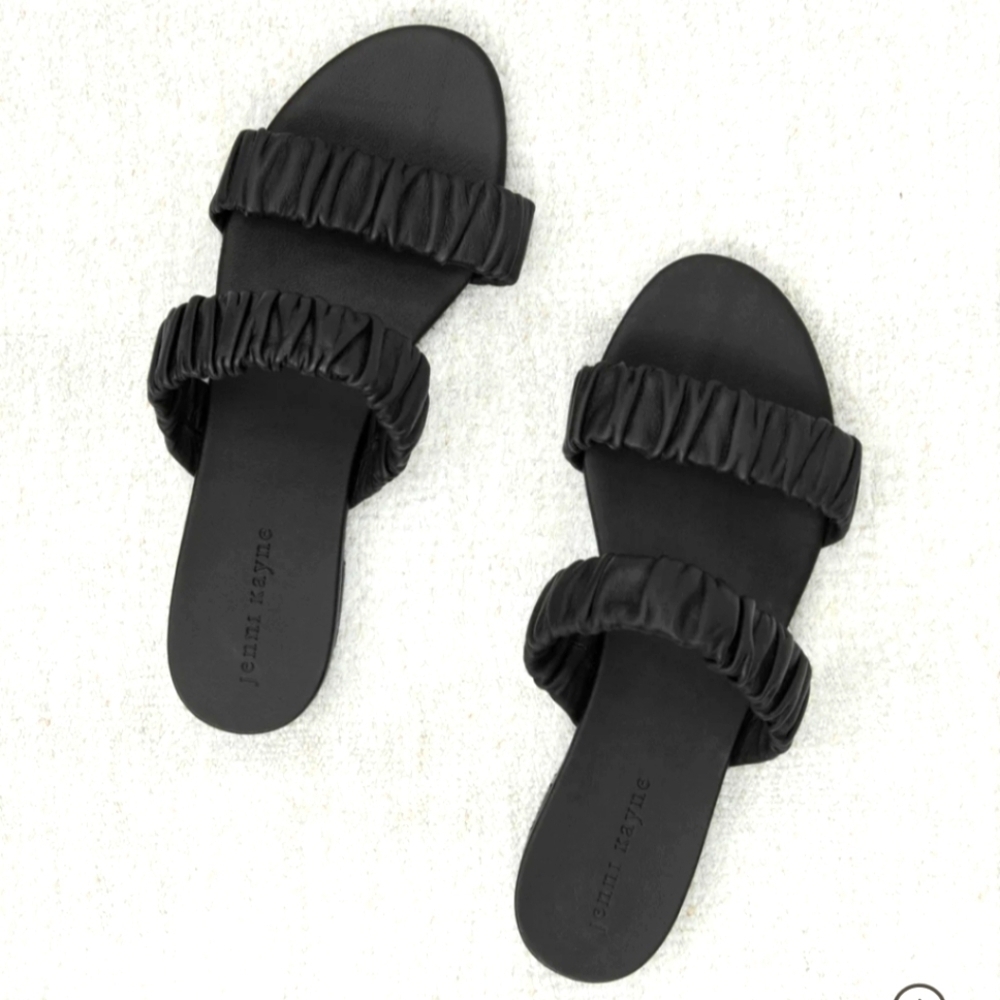 Jenni Kayne leather Dune sandal black 9